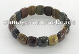 CGB3381 7.5 inches 10*15mm oval mixed tiger eye bracelets