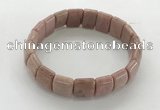 CGB3393 7.5 inches 10*15mm rectangle rhodochrosite bracelets