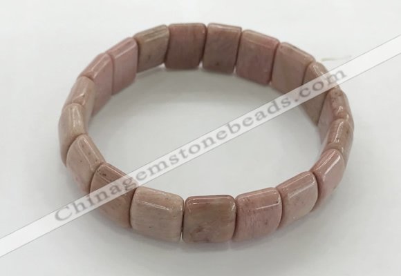 CGB3393 7.5 inches 10*15mm rectangle rhodochrosite bracelets