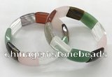 CGB3405 7.5 inches 15*21mm mixed gemstone bracelets