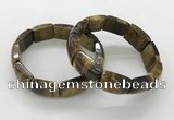 CGB3411 7.5 inches 15*21mm yellow tiger eye gemstone bracelets