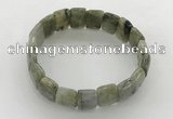 CGB3431 7.5 inches 12*15mm faceted rectangle labradorite bracelets