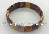 CGB3433 7.5 inches 12*15mm faceted rectangle mookaite bracelets