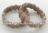 CGB3447 7.5 inches 10*15mm faceted marquise rhodochrosite bracelets