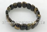 CGB3449 7.5 inches 10*15mm faceted marquise yellow tiger eye bracelets
