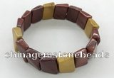 CGB3472 7.5 inches 12*17mm trapezoid mookaite bracelets