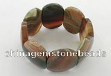 CGB3492 7.5 inches 30*40mm oval agate gemstone bracelets