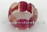 CGB3494 7.5 inches 30*40mm oval agate gemstone bracelets