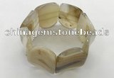 CGB3500 7.5 inches 30*40mm oval agate bracelets wholesale