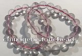 CGB4002 7.5 inches 12mm round rose quartz beaded bracelets