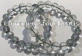 CGB4043 7.5 inches 10mm round green phantom quartz beaded bracelets