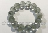 CGB4046 7.5 inches 13mm round green phantom quartz beaded bracelets