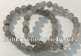 CGB4102 7.5 inches 8mm round rutilated quartz beaded bracelets