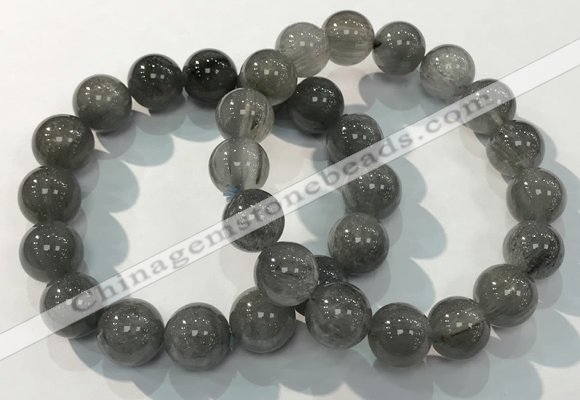 CGB4106 7.5 inches 13mm round rutilated quartz beaded bracelets