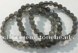 CGB4110 7.5 inches 7mm round labradorite beaded bracelets