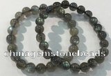 CGB4111 7.5 inches 8mm round labradorite beaded bracelets