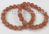 CGB4534 7.5 inches 10mm round golden sunstone beaded bracelets