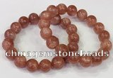 CGB4535 7.5 inches 12mm round golden sunstone beaded bracelets