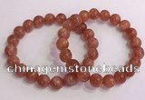 CGB4544 7.5 inches 10mm round golden sunstone beaded bracelets