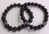 CGB4577 7.5 inches 10mm round black sunstone beaded bracelets