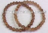 CGB4612 6mm - 7mm round golden rutilated quartz beaded bracelets