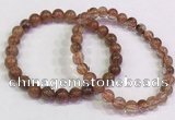 CGB4619 6mm - 7mm round golden rutilated quartz beaded bracelets