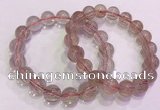 CGB4634 12mm - 13mm round red rutilated quartz beaded bracelets