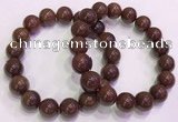 CGB4648 12mm - 13mm round red rutilated quartz beaded bracelets