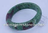 CGB470 Inner diameter 60mm fashion dyed ruby zoisite gemstone bangle