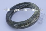 CGB471 Inner diameter 58mm fashion green silver line jasper bangle