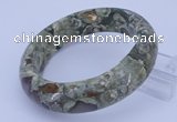 CGB476 Inner diameter 58mm fashion rhyolite gemstone bangle