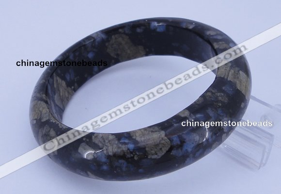 CGB477 Inner diameter 62mm fashion grey opal gemstone bangle