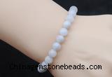 CGB5017 6mm, 8mm round white crazy lace agate beads stretchy bracelets