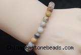 CGB5020 6mm, 8mm round yellow crazy lace agate beads stretchy bracelets