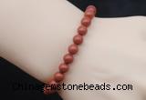 CGB5033 6mm, 8mm round red jasper beads stretchy bracelets