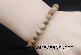 CGB5039 6mm, 8mm round picture jasper beads stretchy bracelets