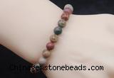 CGB5041 6mm, 8mm round picasso jasper beads stretchy bracelets