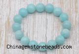 CGB5320 10mm, 12mm round amazonite beads stretchy bracelets
