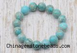 CGB5368 10mm, 12mm round sea sediment jasper beads stretchy bracelets