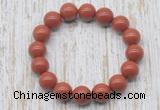 CGB5372 10mm, 12mm round red jasper beads stretchy bracelets