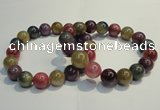 CGB651 7.5 inches 10.5mm - 11mm round natural ruby sapphire bracelet