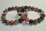 CGB651 7.5 inches 10.5mm - 11mm round natural ruby sapphire bracelet