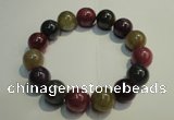 CGB652 7.5 inches 13.5mm - 14mm round natural ruby sapphire bracelet