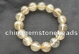 CGB655 7.5 inches 12mm round AA golden rutilated quartz bracelets