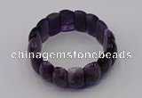 CGB667 7.5 inches 12*25mm amethyst gemstone bracelet