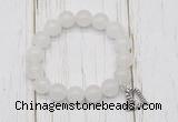 CGB6834 10mm, 12mm candy jade beaded bracelet with alloy pendant