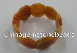 CGB701 8 inches 25*30mm agate gemstone bracelet wholesale