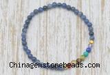 CGB7012 7 chakra 4mm sodalite beaded meditation yoga bracelets