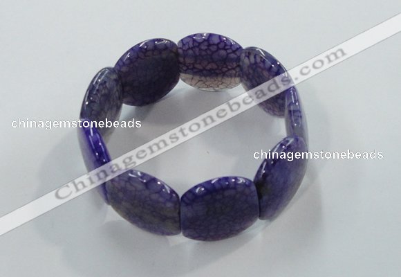 CGB702 8 inches 25*30mm agate gemstone bracelet wholesale