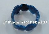 CGB703 8 inches 25*30mm agate gemstone bracelet wholesale